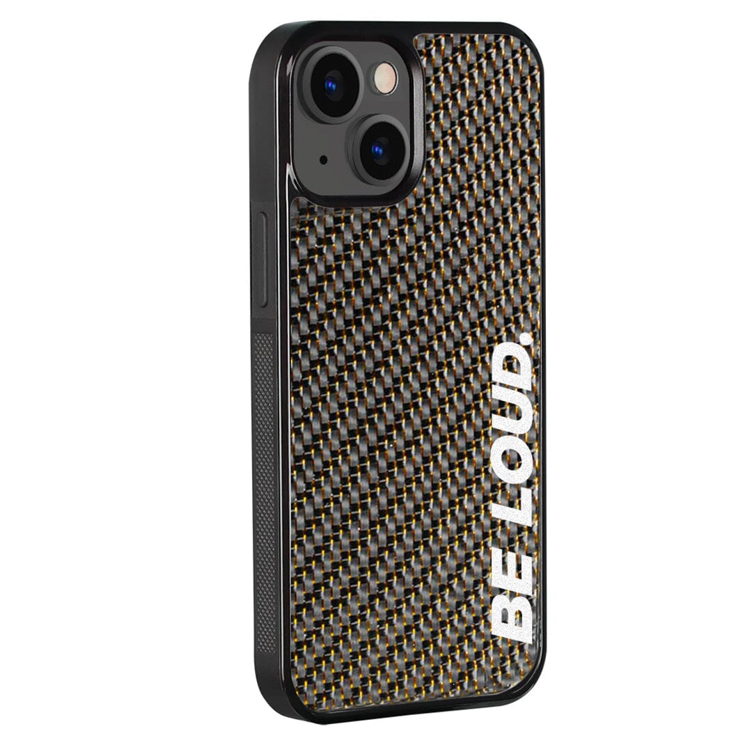 iPhone | Gold Lace Real Forged Carbon Fiber Case | BE LOUD. x SCF