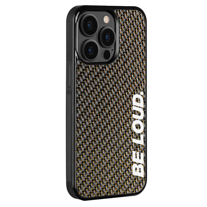 iPhone | Gold Lace Real Forged Carbon Fiber Case | BE LOUD. x SCF