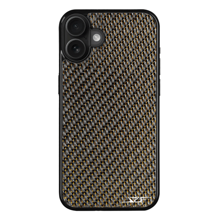 iPhone | Gold Laced Real Carbon Fiber Phone Case | CLASSIC Series