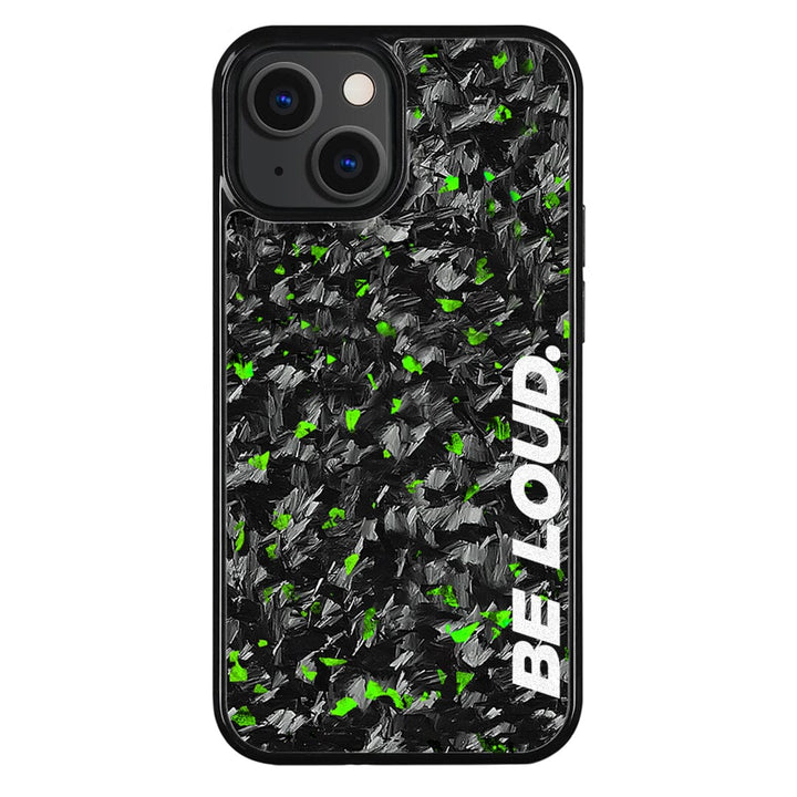 iPhone | Green Flake Real Forged Carbon Fiber Case | BE LOUD. x SCF