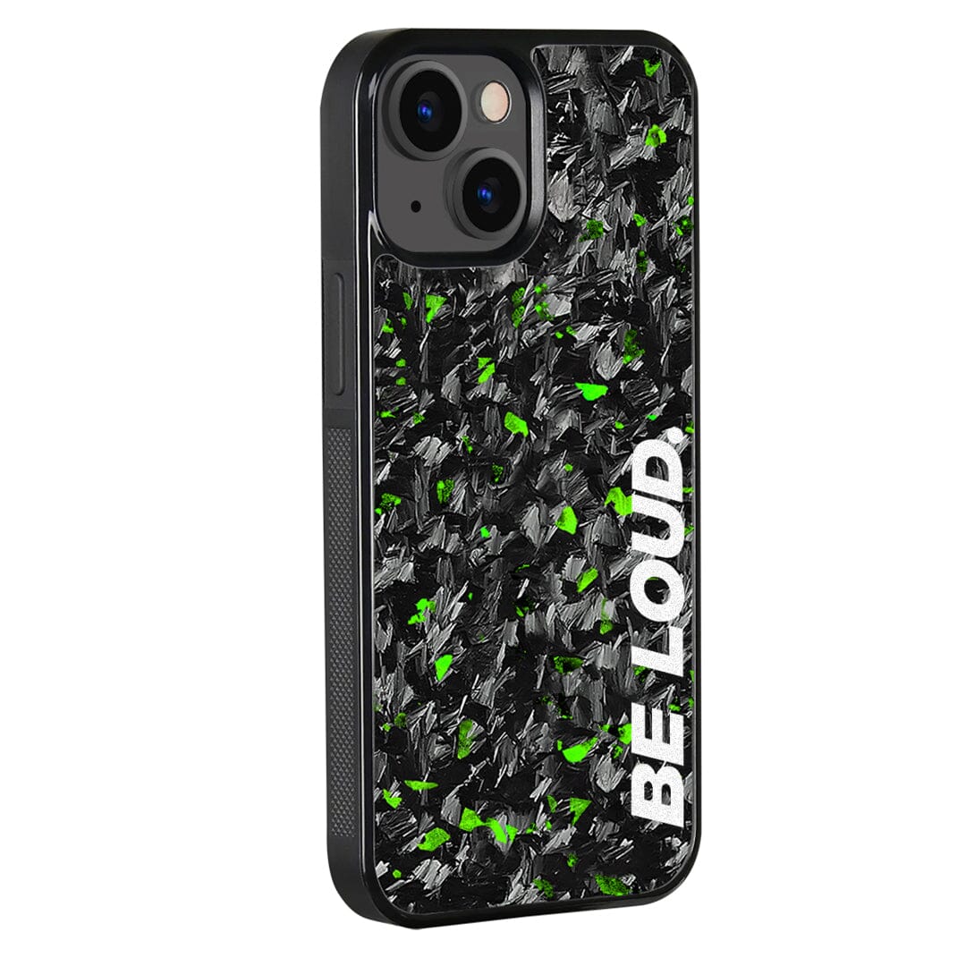 iPhone | Green Flake Real Forged Carbon Fiber Case | BE LOUD. x SCF