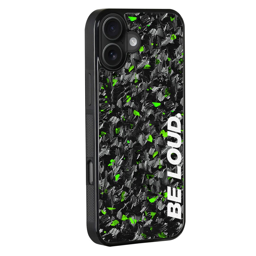 iPhone | Green Flake Real Forged Carbon Fiber Case | BE LOUD. x SCF