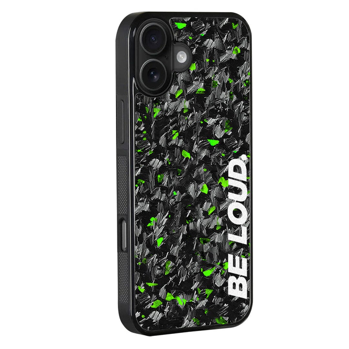 iPhone | Green Flake Real Forged Carbon Fiber Case | BE LOUD. x SCF