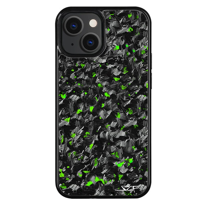 iPhone | Green Flake Real Forged Carbon Fiber Phone Case | CLASSIC Series