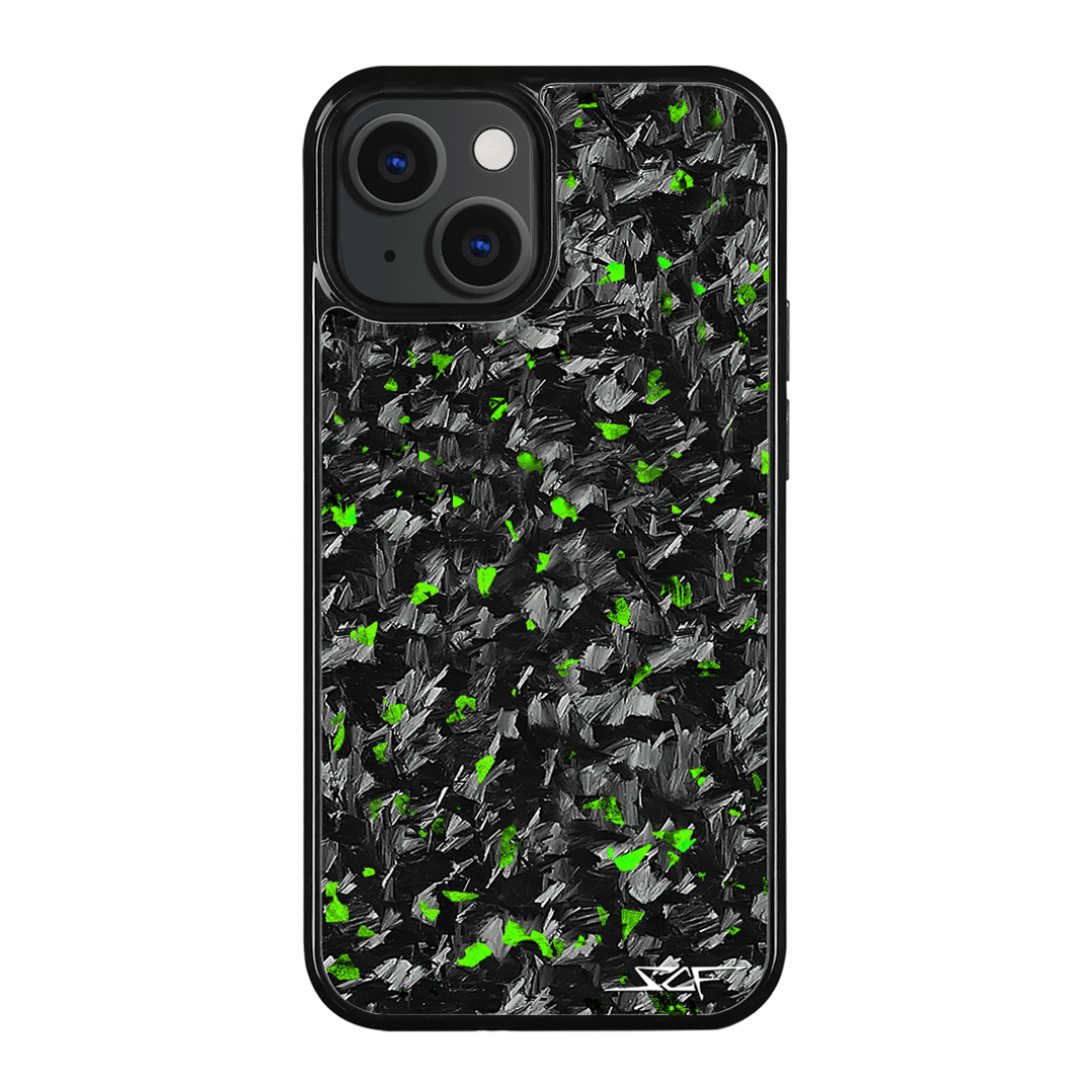 iPhone | Green Flake Real Forged Carbon Fiber Phone Case | CLASSIC Series