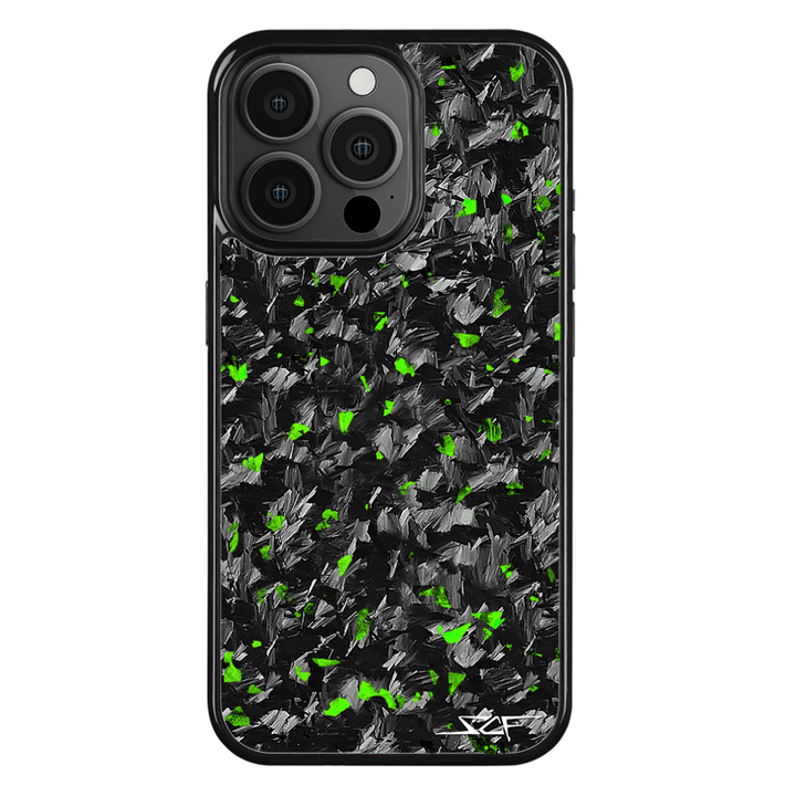 iPhone | Green Flake Real Forged Carbon Fiber Phone Case | CLASSIC Series