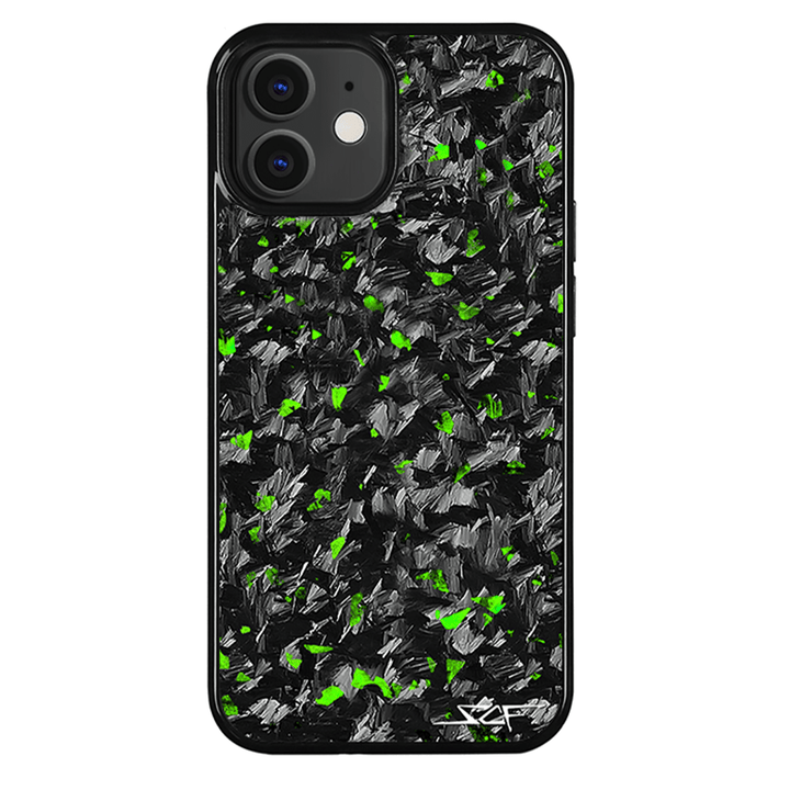 iPhone | Green Flake Real Forged Carbon Fiber Phone Case | CLASSIC Series