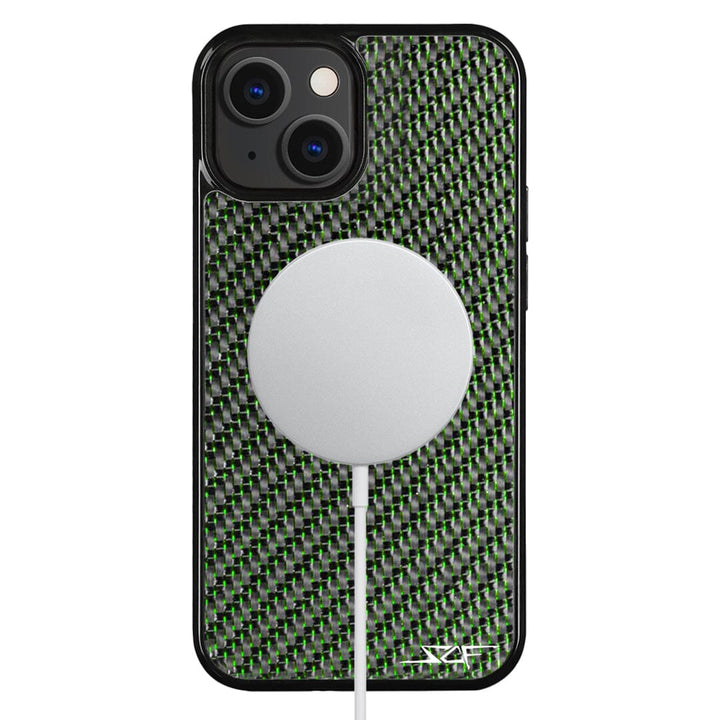 iPhone | Green Lace Real Carbon Fiber Phone Case | CLASSIC Series