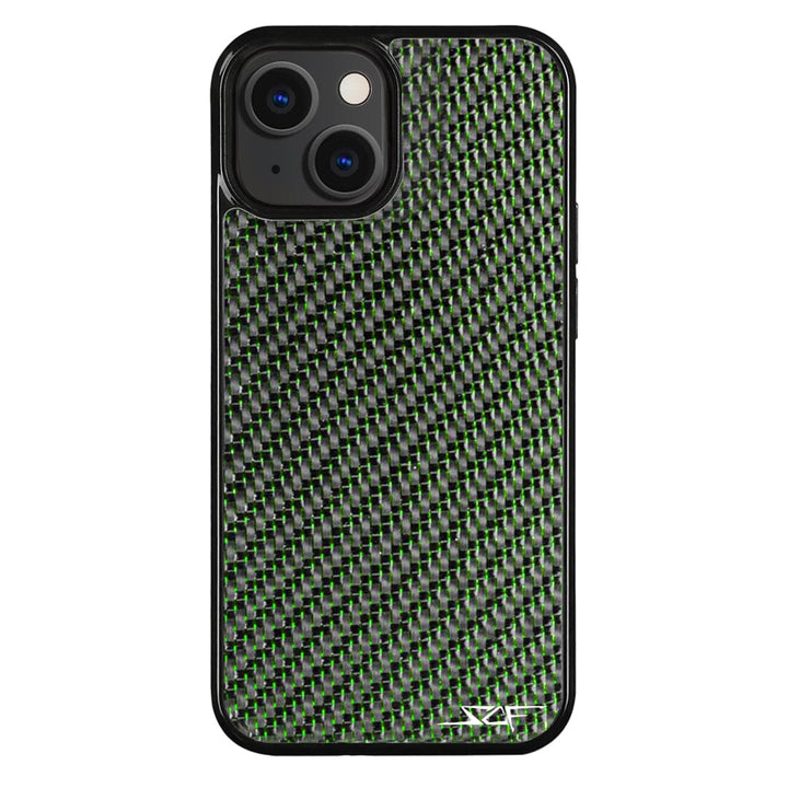 iPhone | Green Lace Real Carbon Fiber Phone Case | CLASSIC Series