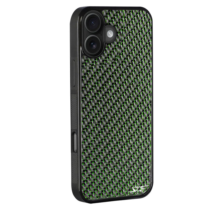 iPhone | Green Lace Real Carbon Fiber Phone Case | CLASSIC Series