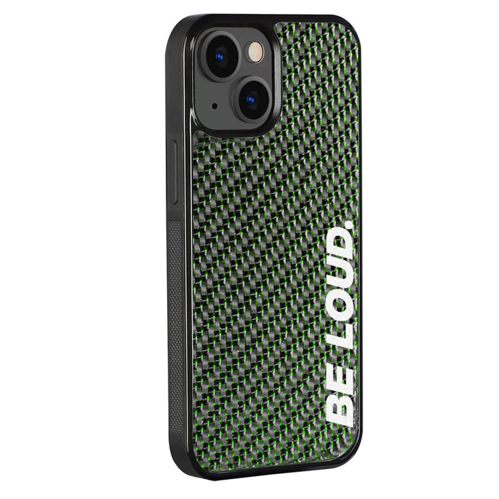 iPhone | Green Lace Real Forged Carbon Fiber Case | BE LOUD. x SCF