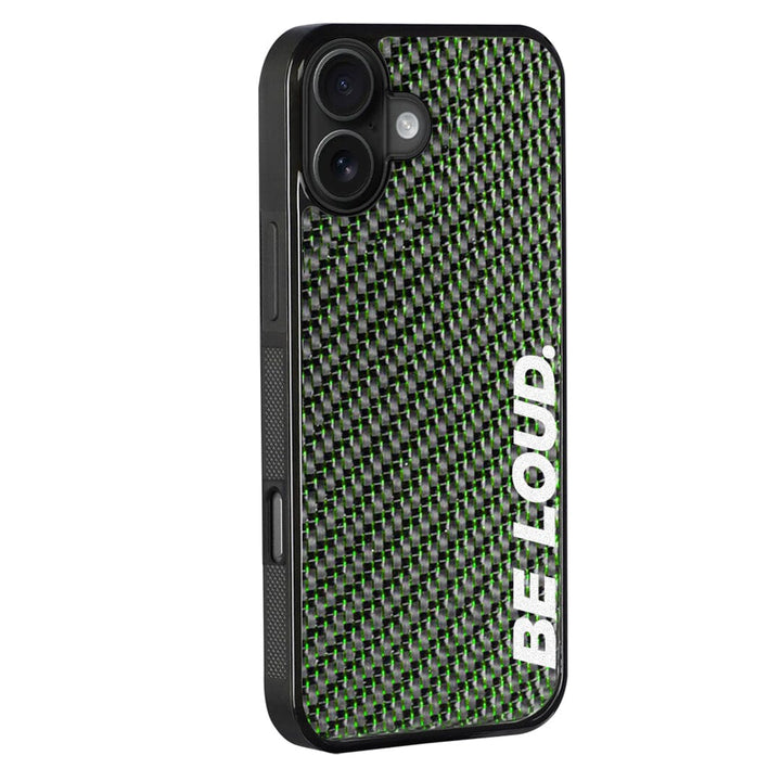 iPhone | Green Lace Real Forged Carbon Fiber Case | BE LOUD. x SCF