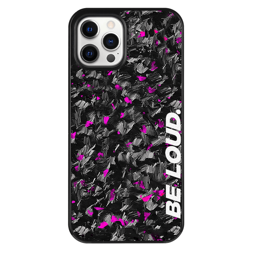 iPhone | Purple Flake Real Forged Carbon Fiber Case | BE LOUD. x SCF