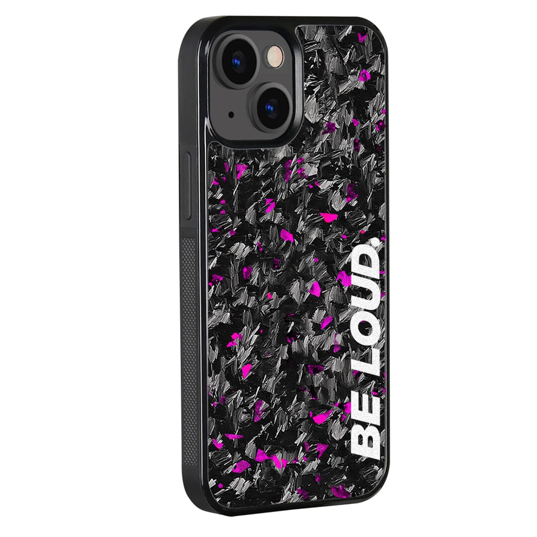 iPhone | Purple Flake Real Forged Carbon Fiber Case | BE LOUD. x SCF