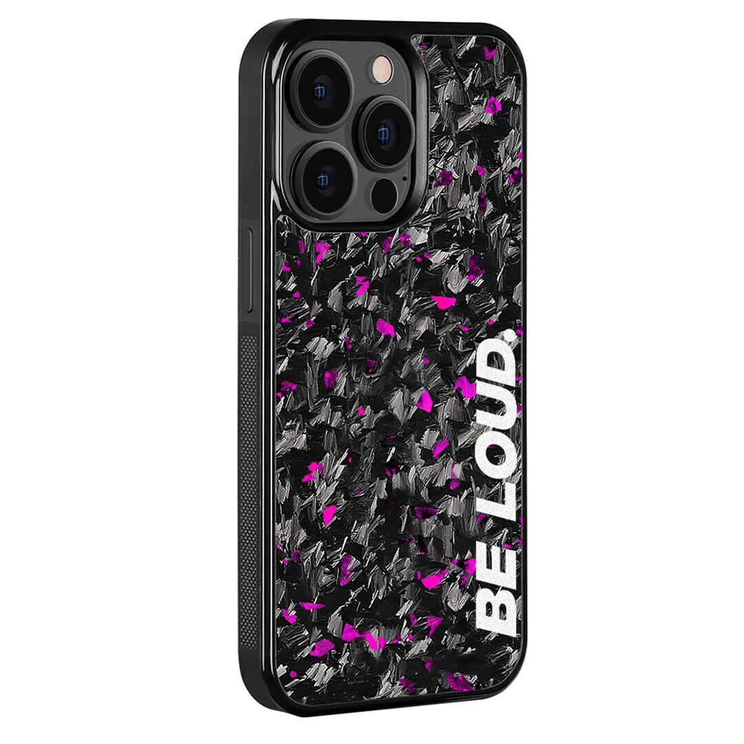 iPhone | Purple Flake Real Forged Carbon Fiber Case | BE LOUD. x SCF