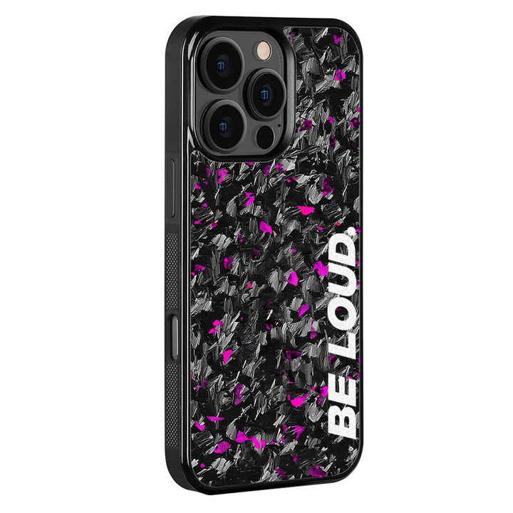 iPhone | Purple Flake Real Forged Carbon Fiber Case | BE LOUD. x SCF