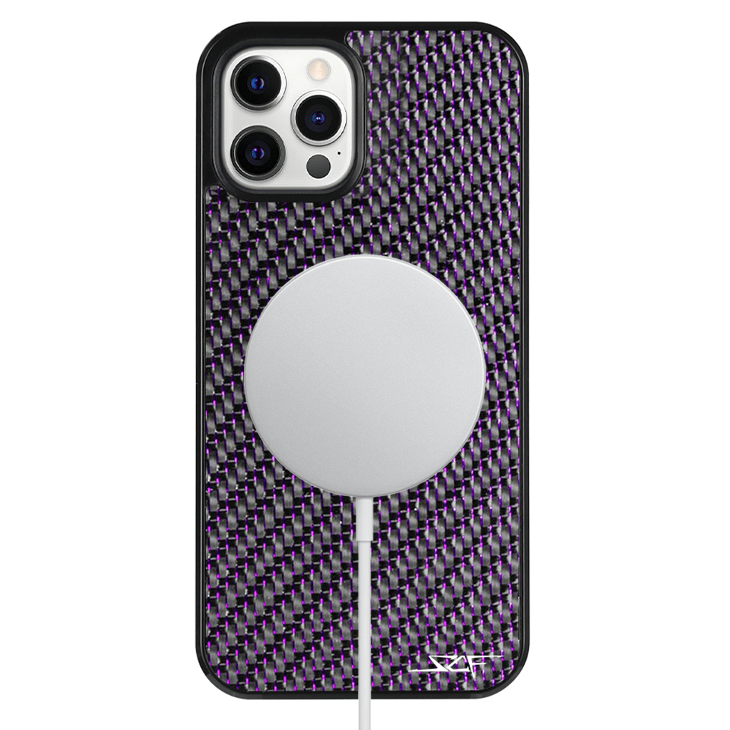 iPhone | Purple Lace Real Carbon Fiber Phone Case | CLASSIC Series