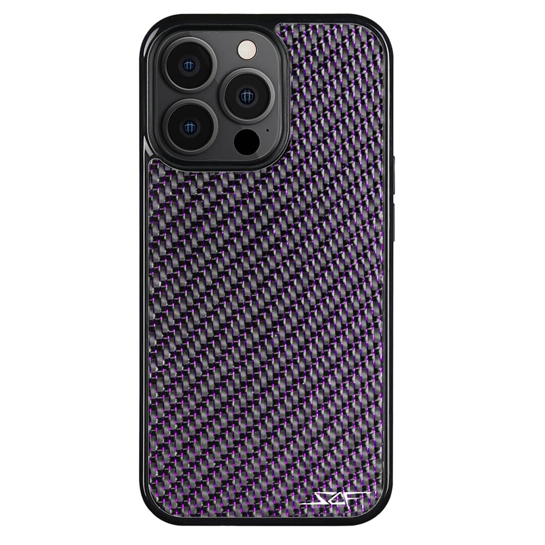 iPhone | Purple Lace Real Carbon Fiber Phone Case | CLASSIC Series