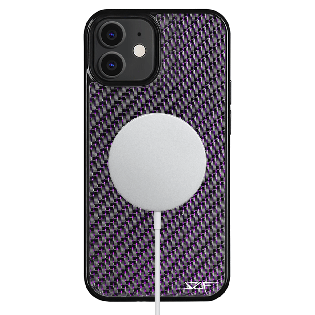 iPhone | Purple Lace Real Carbon Fiber Phone Case | CLASSIC Series