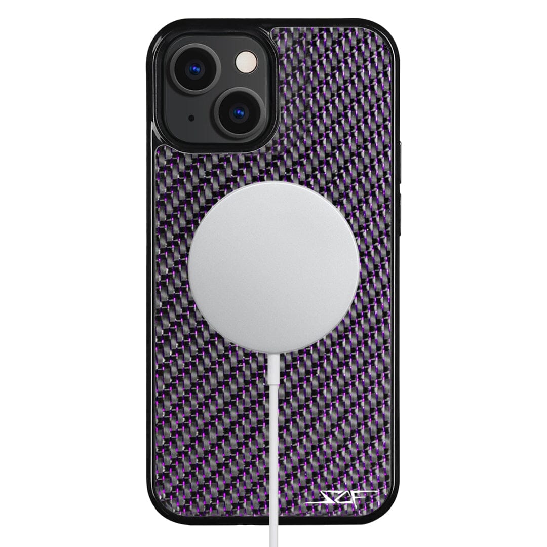 iPhone | Purple Lace Real Carbon Fiber Phone Case | CLASSIC Series