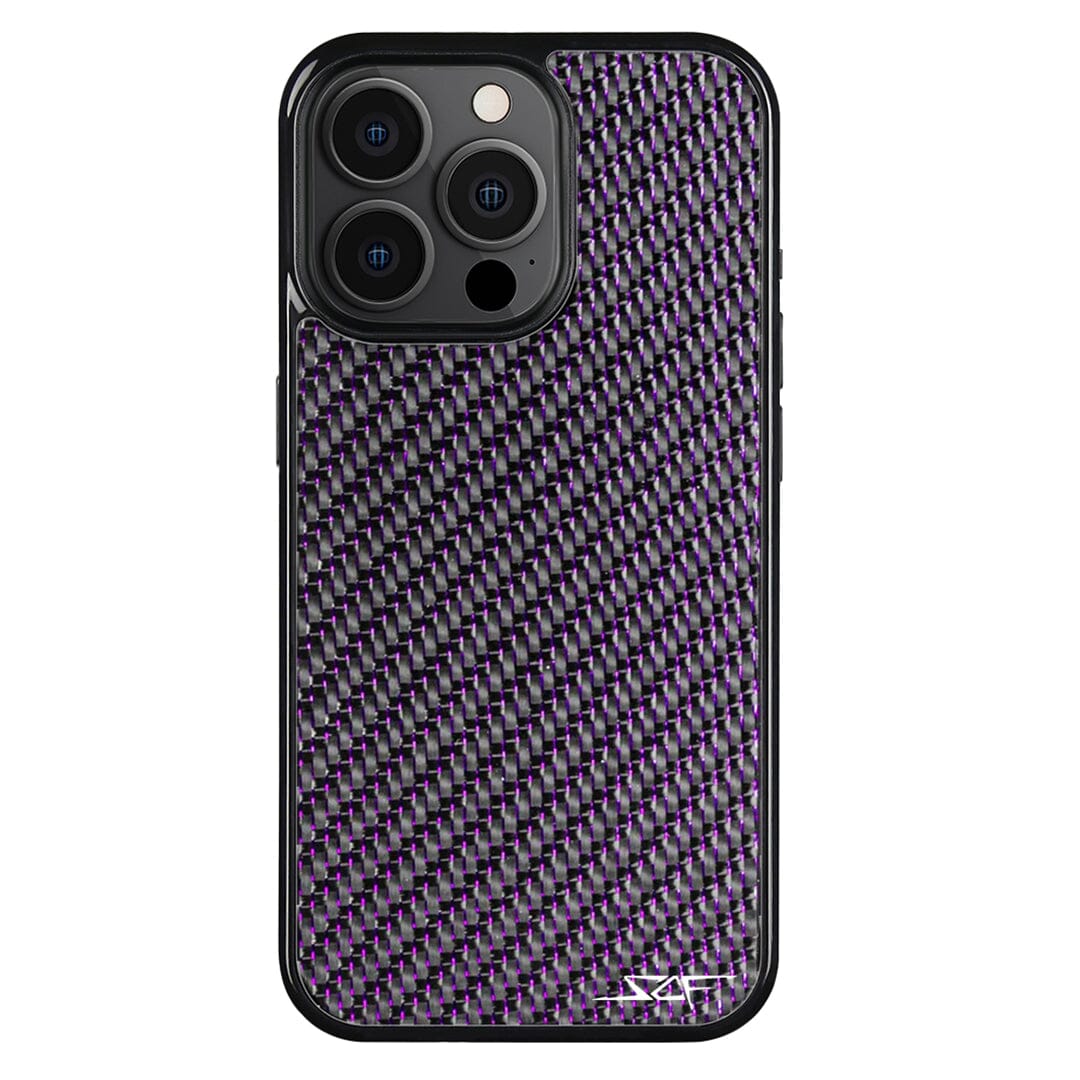 iPhone | Purple Lace Real Carbon Fiber Phone Case | CLASSIC Series