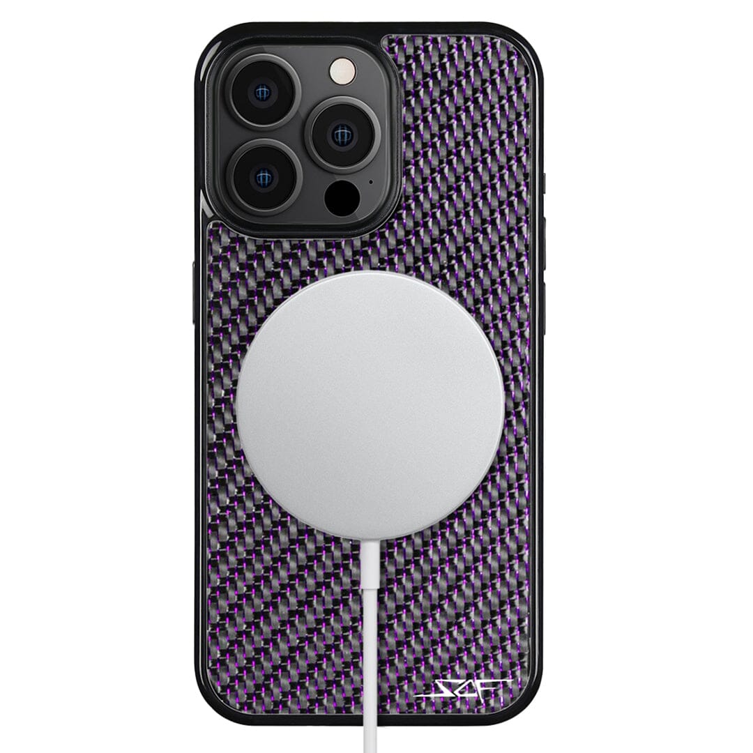 iPhone | Purple Lace Real Carbon Fiber Phone Case | CLASSIC Series