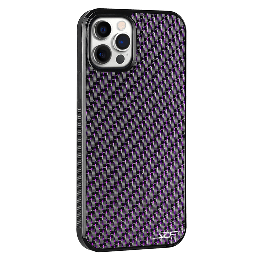 iPhone | Purple Lace Real Carbon Fiber Phone Case | CLASSIC Series