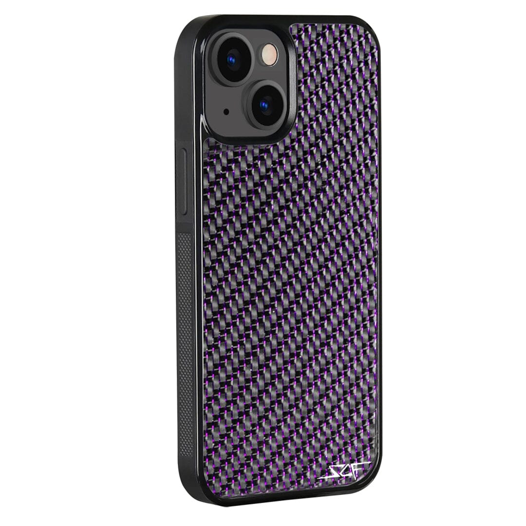 iPhone | Purple Lace Real Carbon Fiber Phone Case | CLASSIC Series