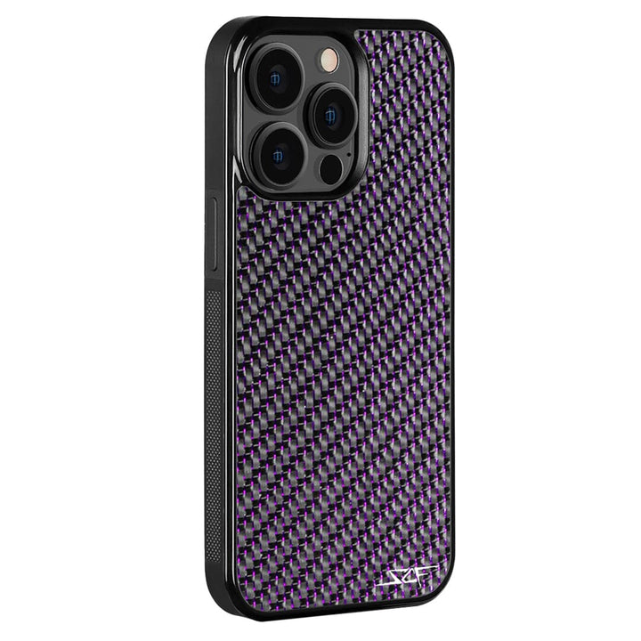 iPhone | Purple Lace Real Carbon Fiber Phone Case | CLASSIC Series