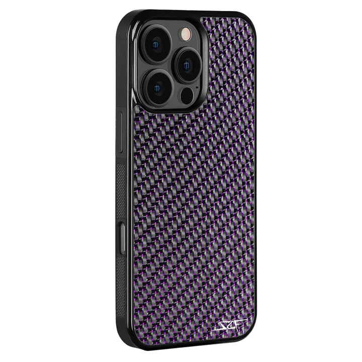 iPhone | Purple Lace Real Carbon Fiber Phone Case | CLASSIC Series