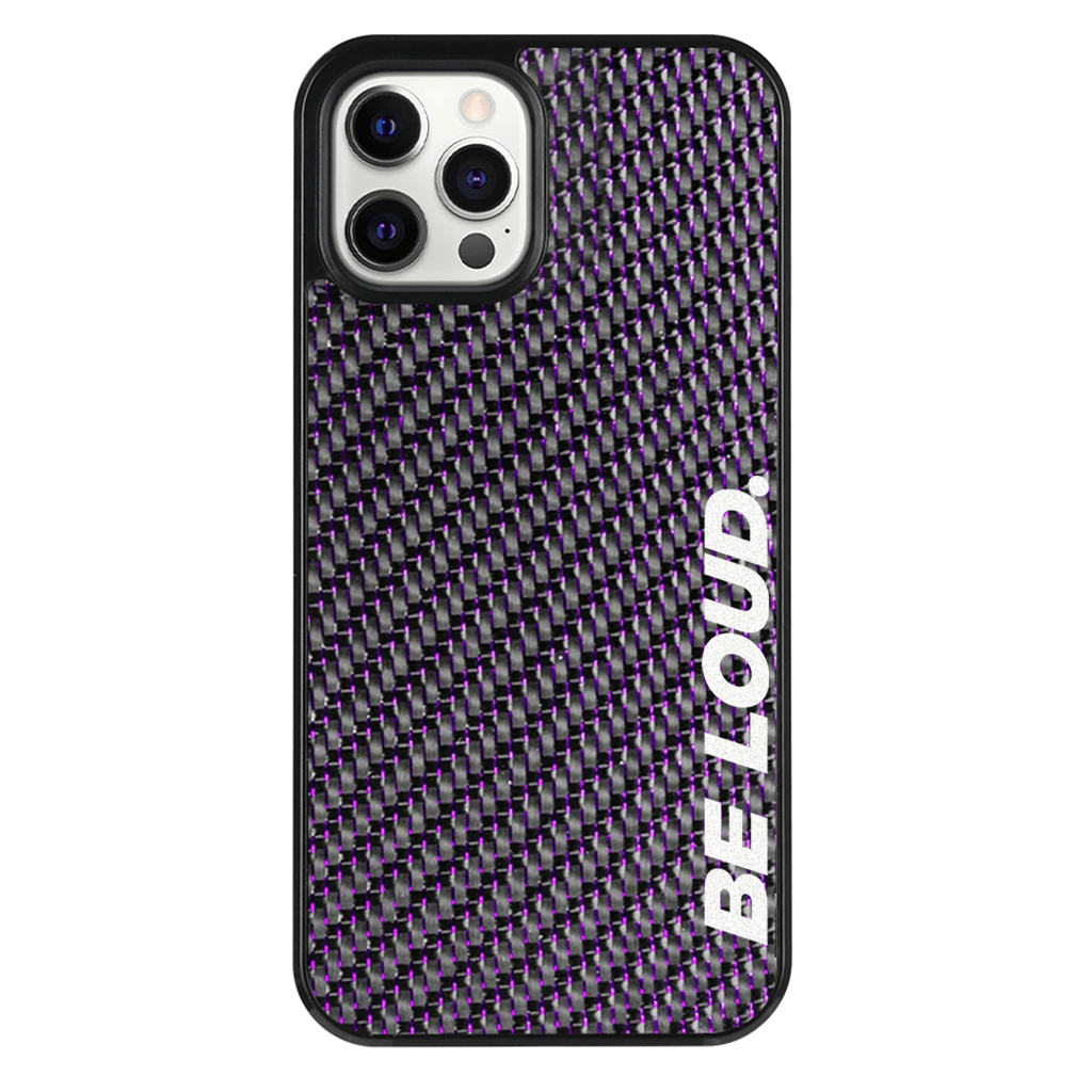 iPhone | Purple Lace Real Forged Carbon Fiber Case | BE LOUD. x SCF