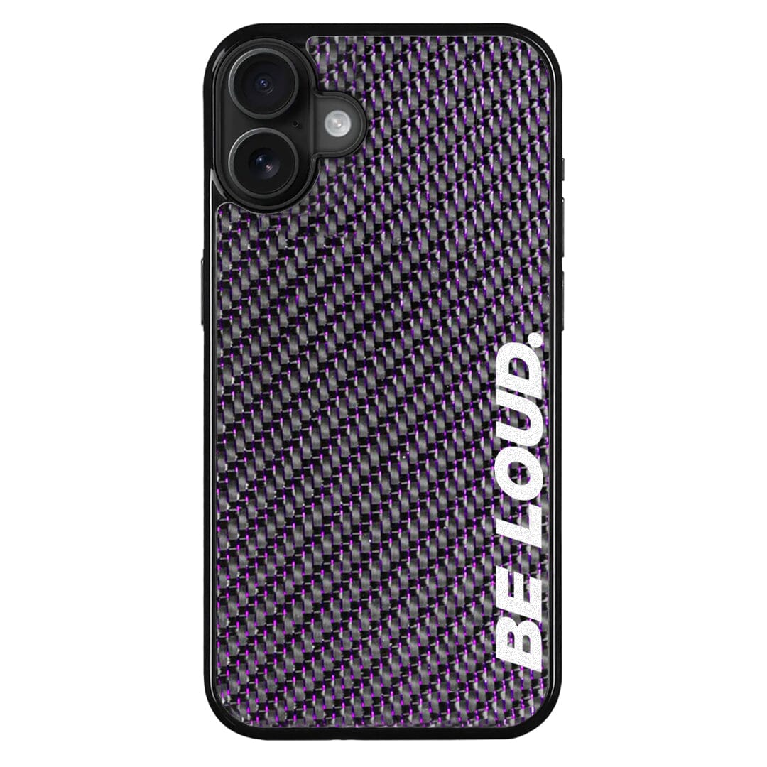 iPhone | Purple Lace Real Forged Carbon Fiber Case | BE LOUD. x SCF