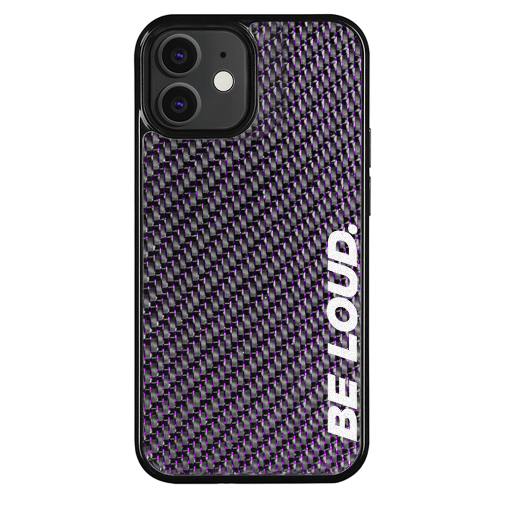 iPhone | Purple Lace Real Forged Carbon Fiber Case | BE LOUD. x SCF