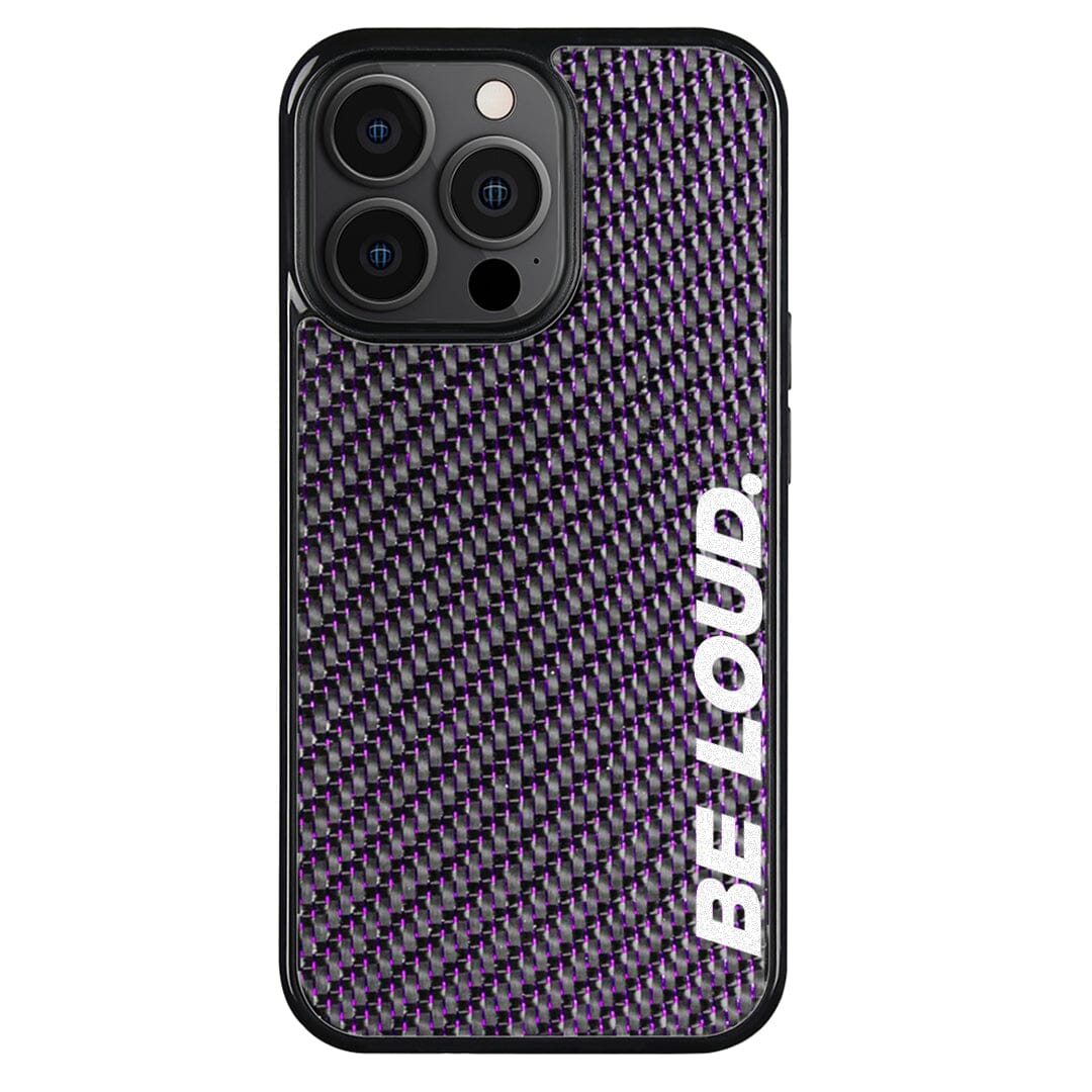 iPhone | Purple Lace Real Forged Carbon Fiber Case | BE LOUD. x SCF