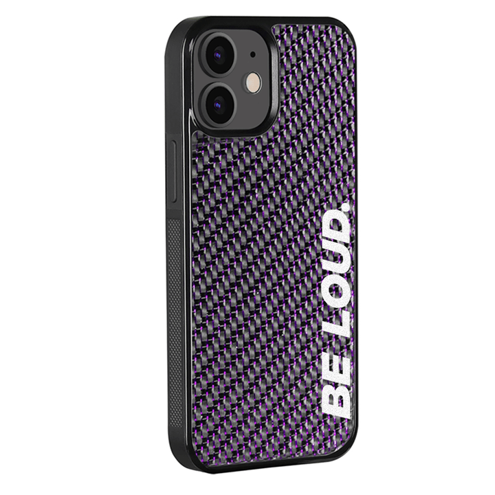 iPhone | Purple Lace Real Forged Carbon Fiber Case | BE LOUD. x SCF