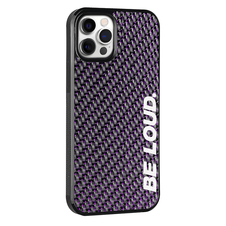 iPhone | Purple Lace Real Forged Carbon Fiber Case | BE LOUD. x SCF