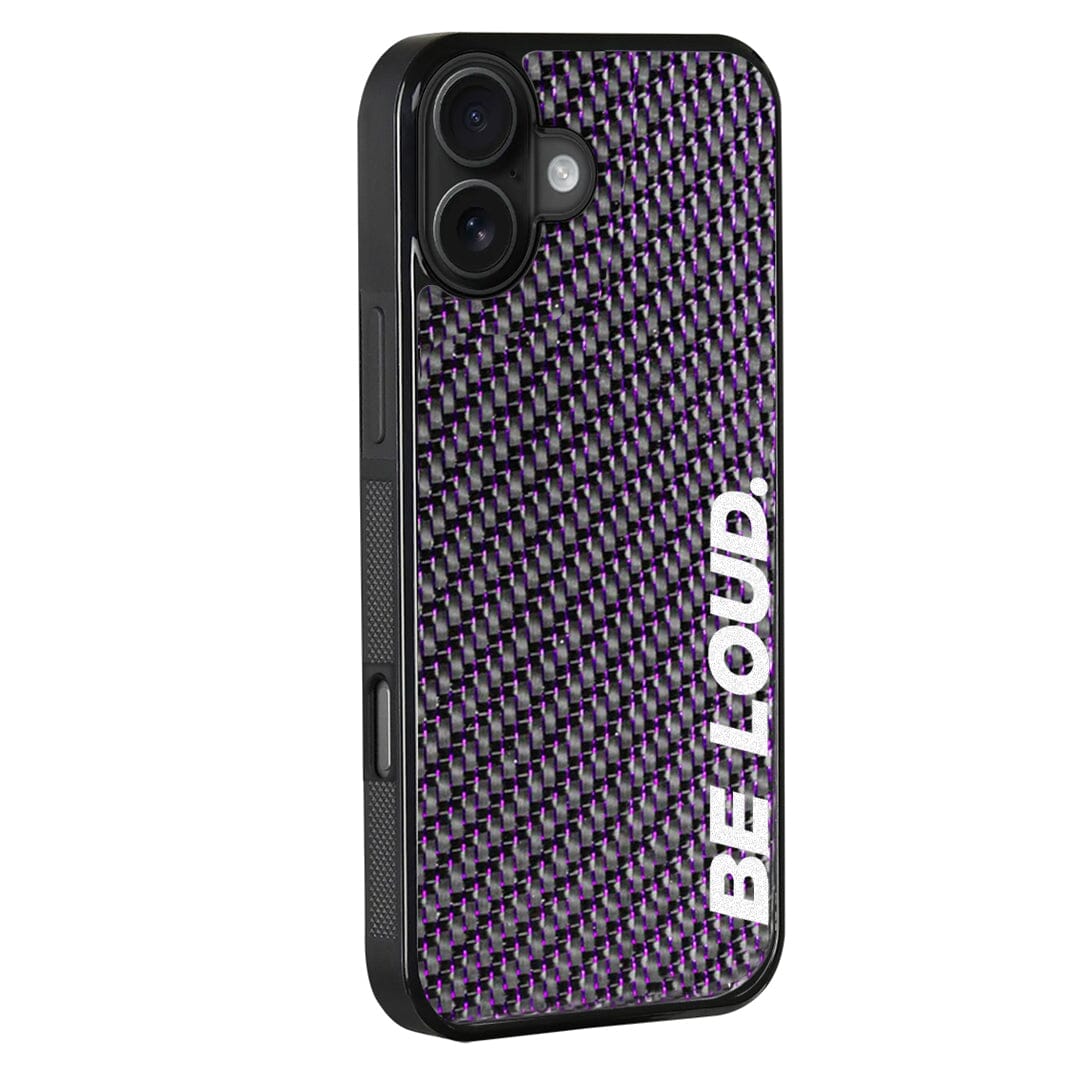 iPhone | Purple Lace Real Forged Carbon Fiber Case | BE LOUD. x SCF