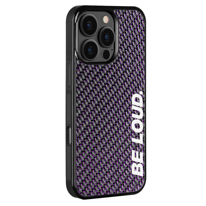 iPhone | Purple Lace Real Forged Carbon Fiber Case | BE LOUD. x SCF