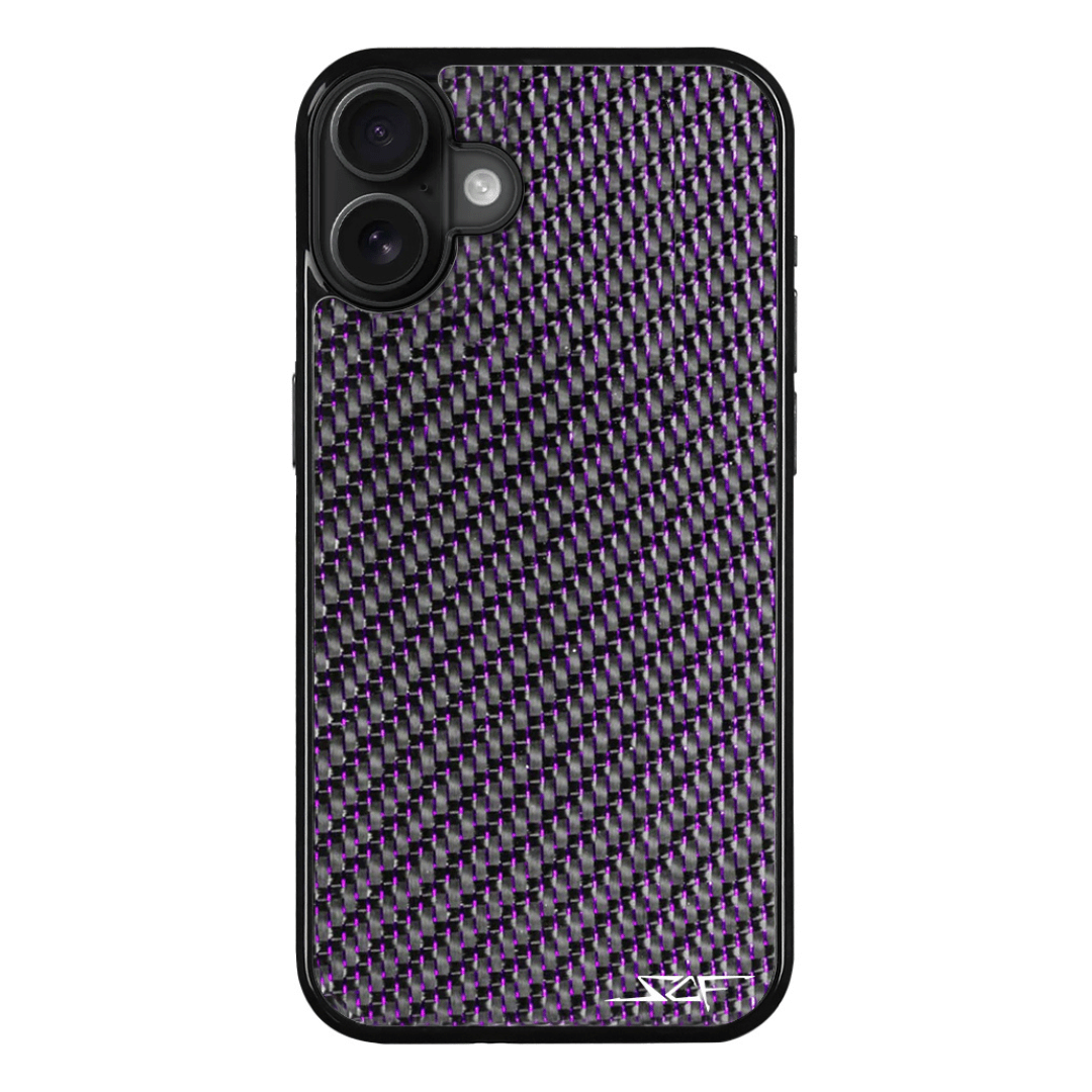 iPhone | Purple Laced Real Carbon Fiber Phone Case | CLASSIC Series