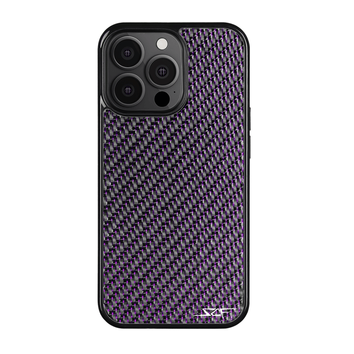 iPhone | Purple Laced Real Carbon Fiber Phone Case | CLASSIC Series