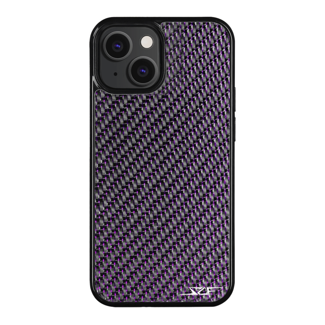 iPhone | Purple Laced Real Carbon Fiber Phone Case | CLASSIC Series