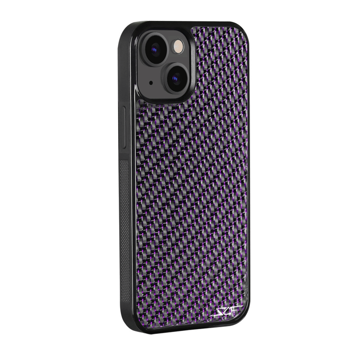 iPhone | Purple Laced Real Carbon Fiber Phone Case | CLASSIC Series