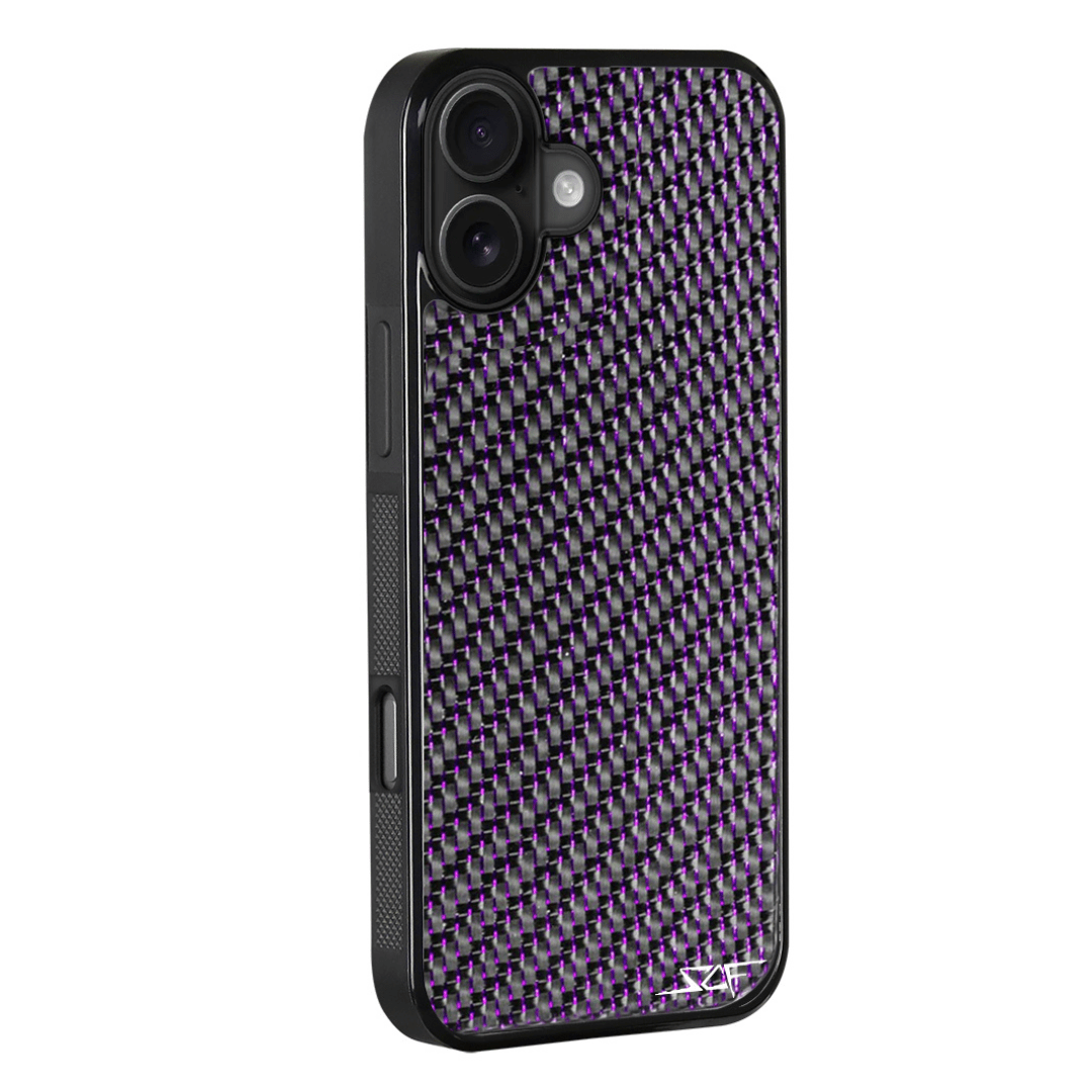 iPhone | Purple Laced Real Carbon Fiber Phone Case | CLASSIC Series