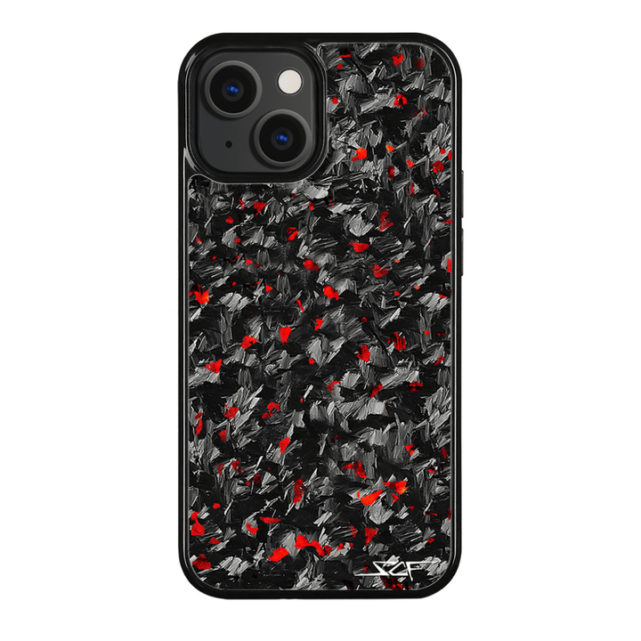 iPhone | Red Flake Real Forged Carbon Fiber Phone Case | CLASSIC Series