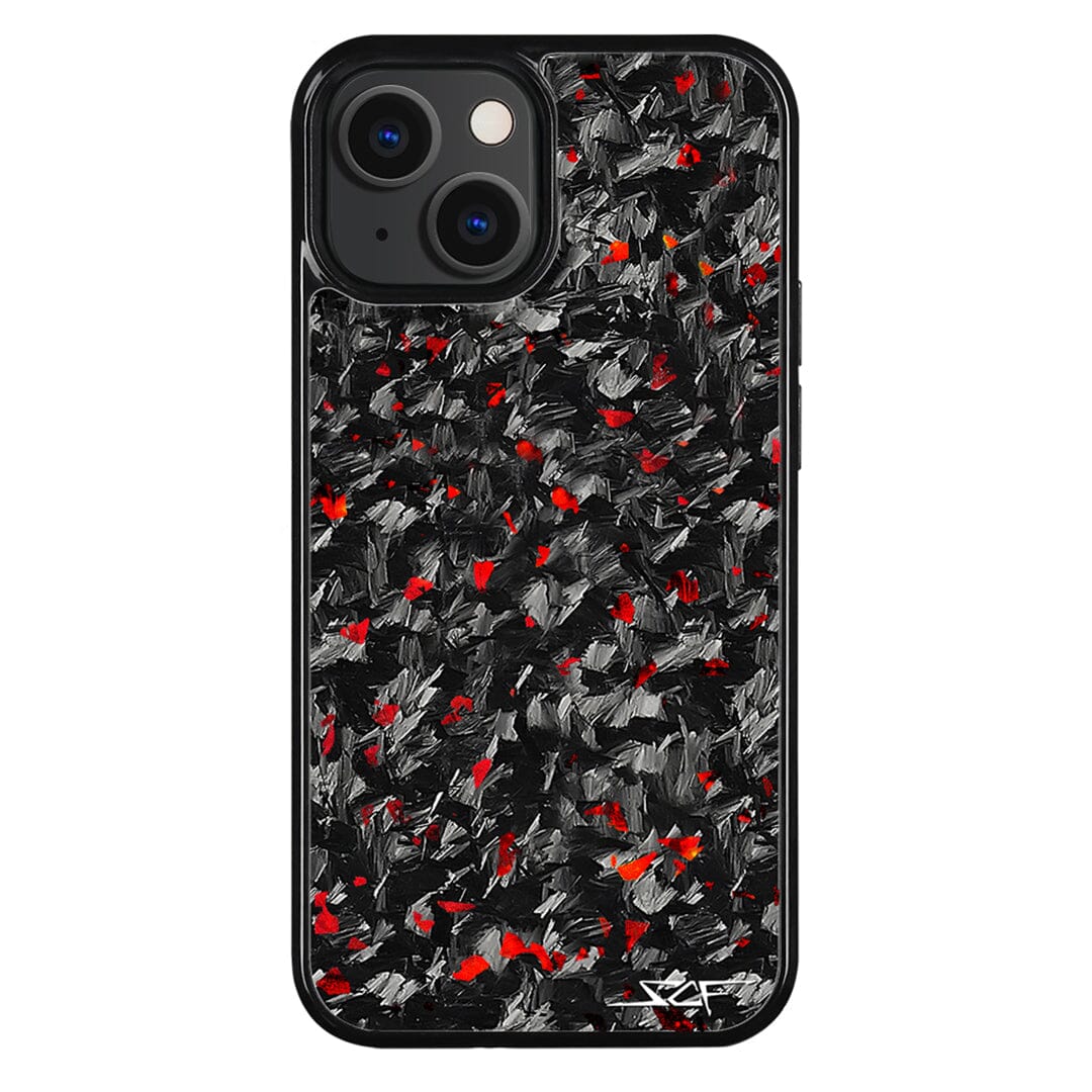 iPhone | Red Flake Real Forged Carbon Fiber Phone Case | CLASSIC Series