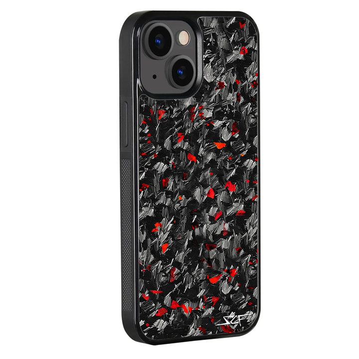 iPhone | Red Flake Real Forged Carbon Fiber Phone Case | CLASSIC Series