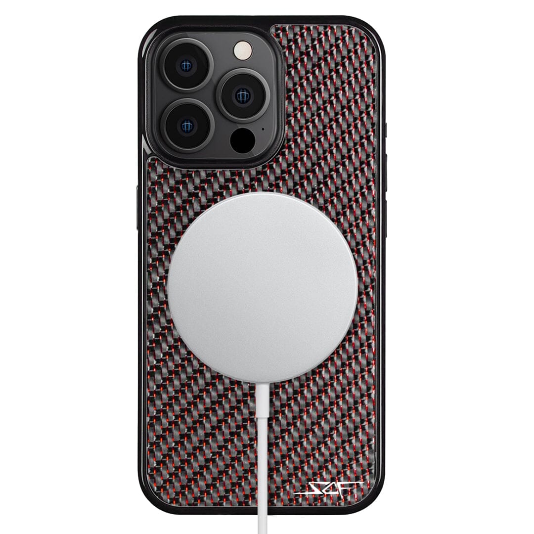 iPhone | Red Lace Real Carbon Fiber Phone Case | CLASSIC Series