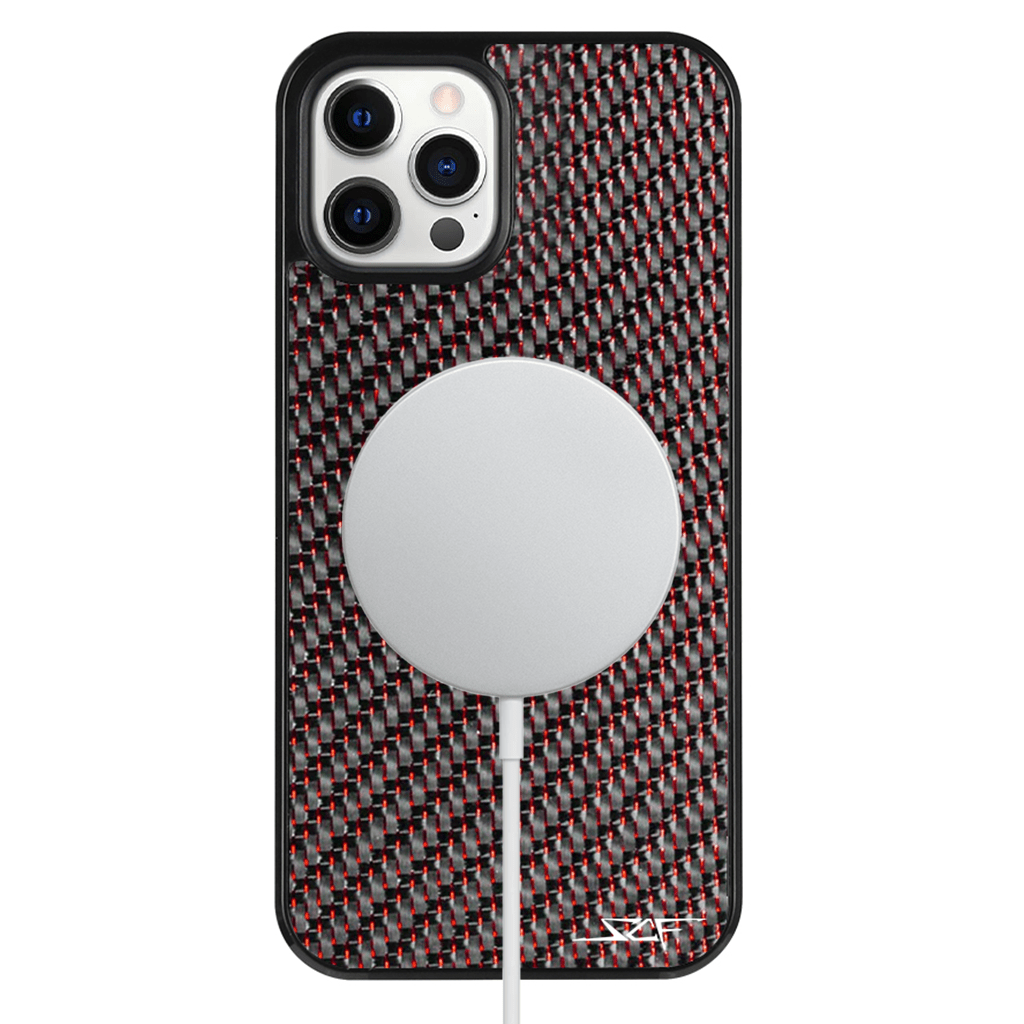 iPhone | Red Lace Real Carbon Fiber Phone Case | CLASSIC Series