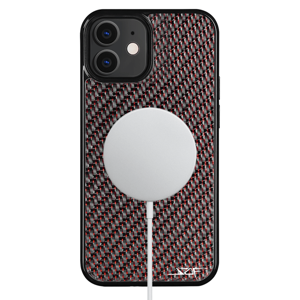 iPhone | Red Lace Real Carbon Fiber Phone Case | CLASSIC Series