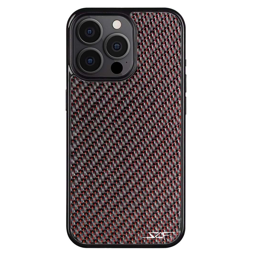 iPhone | Red Lace Real Carbon Fiber Phone Case | CLASSIC Series